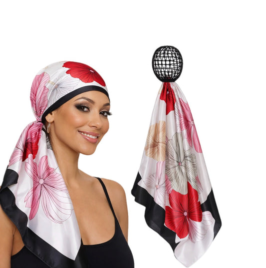 Chic White, Pink Button