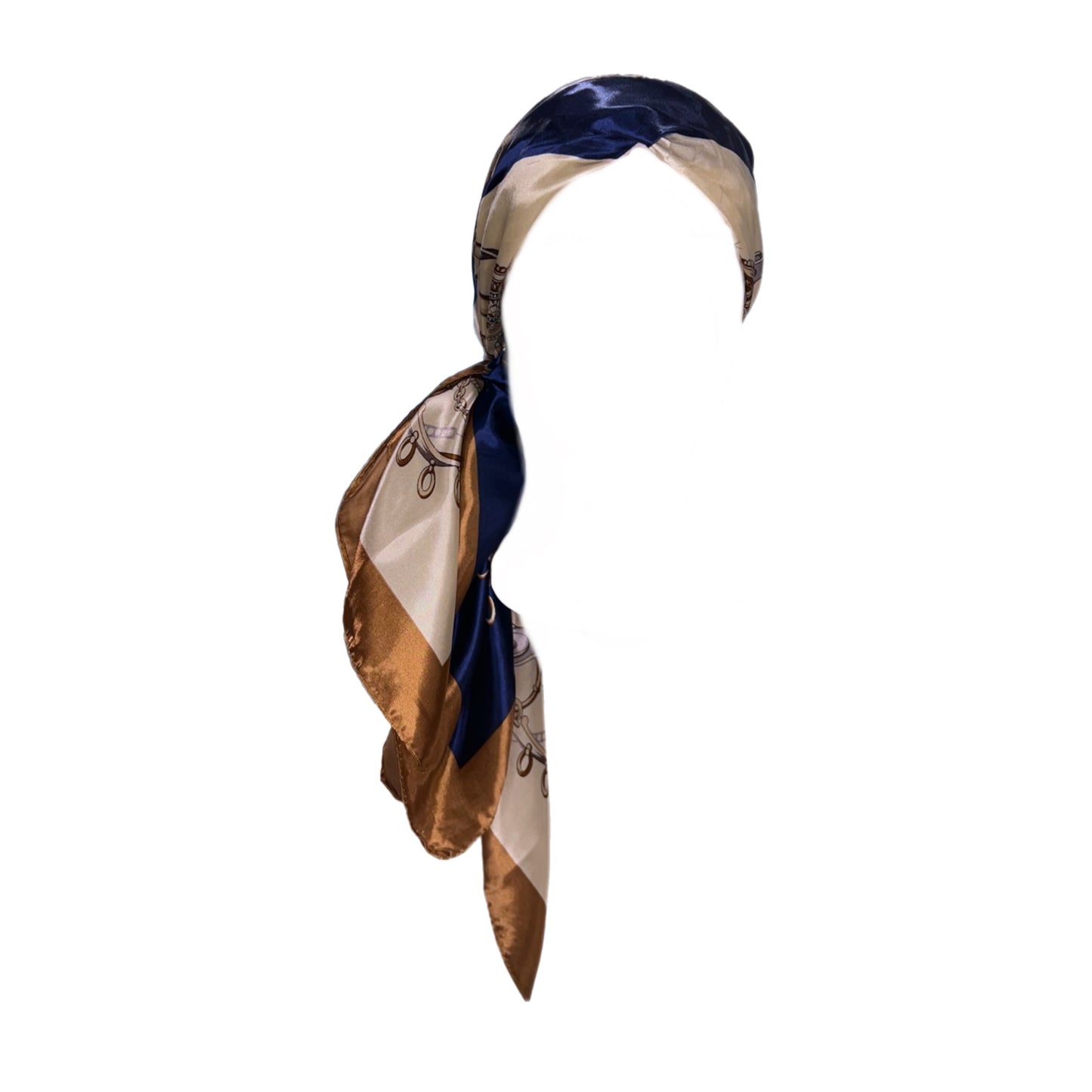 Indigo Hair Net Scarf