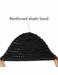 Black Mesh Crochet Hair Net Rayon